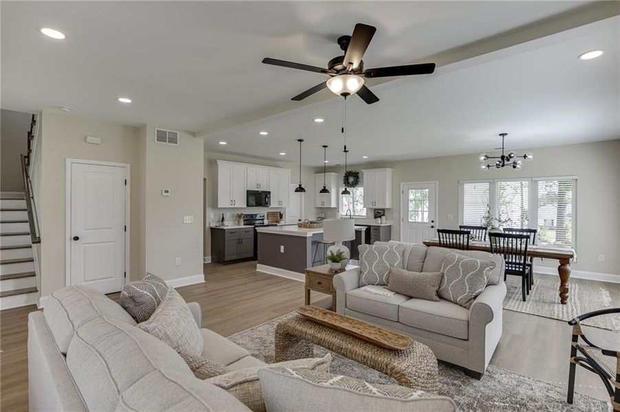 Furnished interior view inside a new home in , Toccoa (Image 18). Furnished interior view inside a new home in , Toccoa (Image 18).