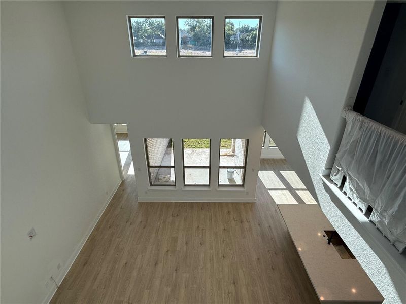Family Room from 2nd floor landing Family Room from 2nd floor landing