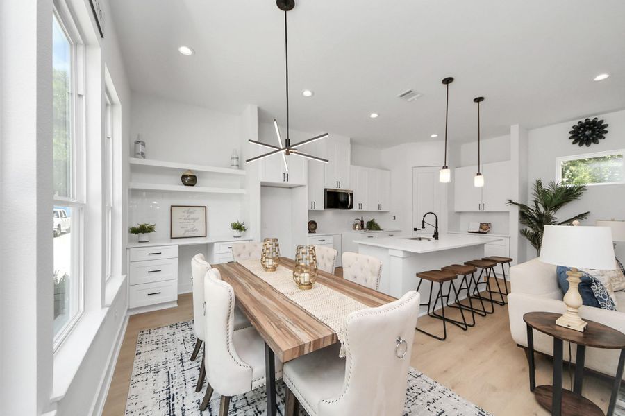 Furnished interior view inside a new home in , Houston (Image 12).