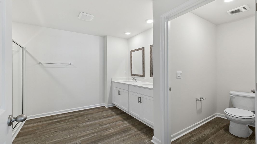 Furnished interior view inside a new home in Durbin Meadows, Fountain Inn (Image 13). Furnished interior view inside a new home in Durbin Meadows, Fountain Inn (Image 13).