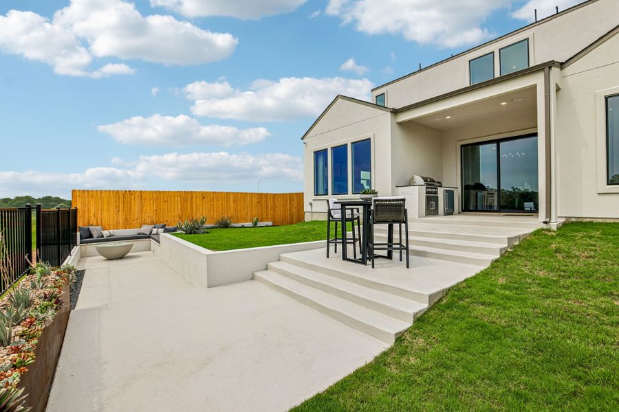 Exterior details and patio area of a home in Bluff Haven, Georgetown (Image 21).