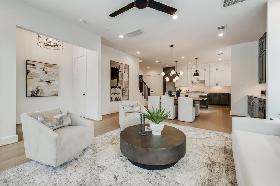 Furnished interior view inside a new home in , Houston (Image 5).