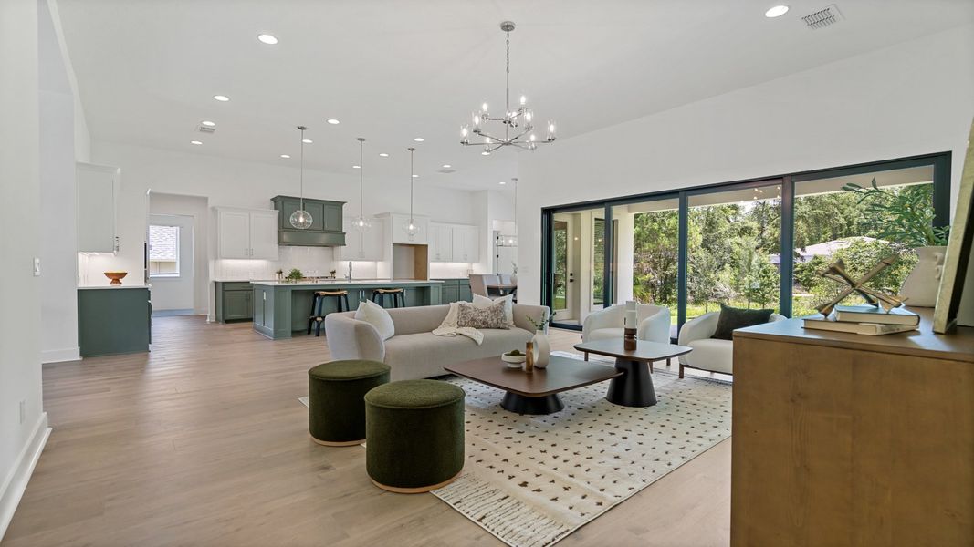 Representative furnished interior of a home built from the 2527F by Perry Homes in Southern Hills 80', Brooksville (Image 4).