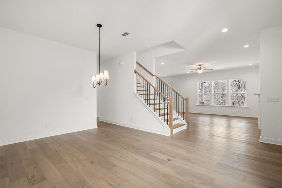 Spacious, unfurnished interior of a new home in East Harbor II at Chestatee, Dawsonville (Image 54).