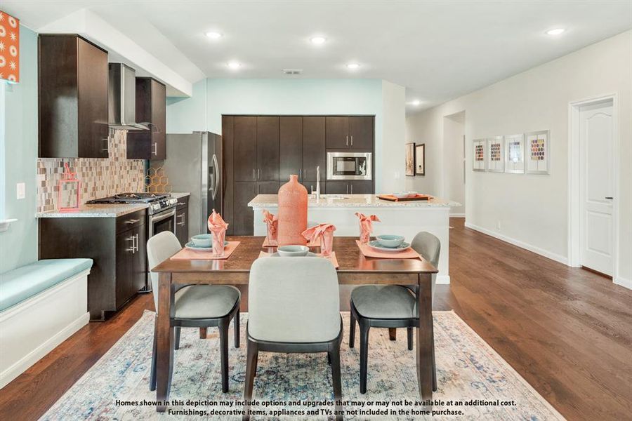 Furnished interior view inside a new home in Bear Creek Elements, Lavon (Image 4).