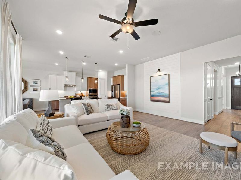 Representative furnished interior of a home built from the The Edward A by Davidson Homes LLC in Lago Mar, Texas City (Image 9).