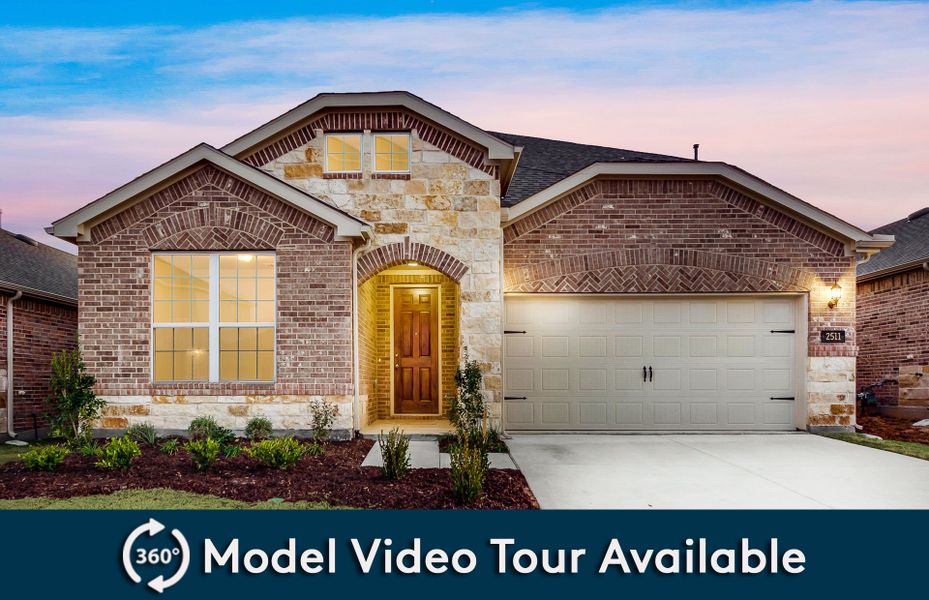 The Keller, a two-story home with 2-car garage, shown with Home Exterior 34