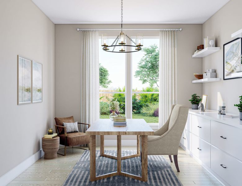 Furnished interior view inside a new home in Trillium, Richmond (Image 4).