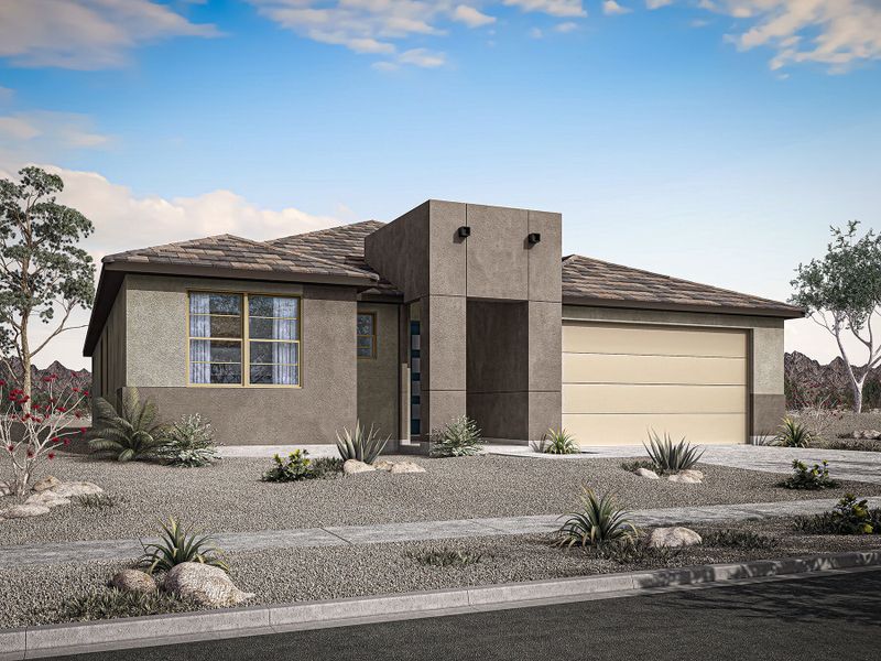 Representative exterior photo of a completed home built from the Harbor by Mattamy Homes in Bella Vista Farms, San Tan Valley, AZ (Image 1). Representative exterior photo of a completed home built from the Harbor by Mattamy Homes in Bella Vista Farms, San Tan Valley, AZ (Image 1).