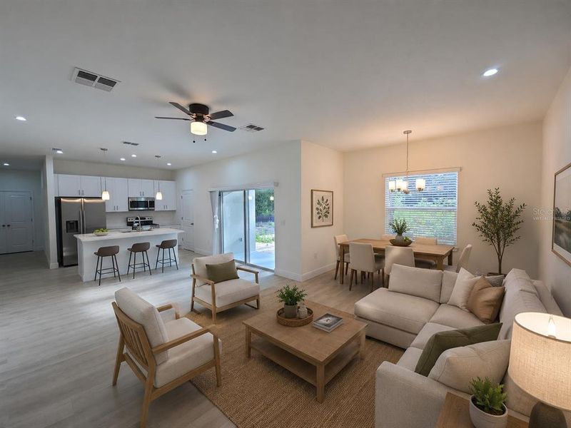 Furnished interior view inside a new home in , Ocala (Image 11). Furnished interior view inside a new home in , Ocala (Image 11).