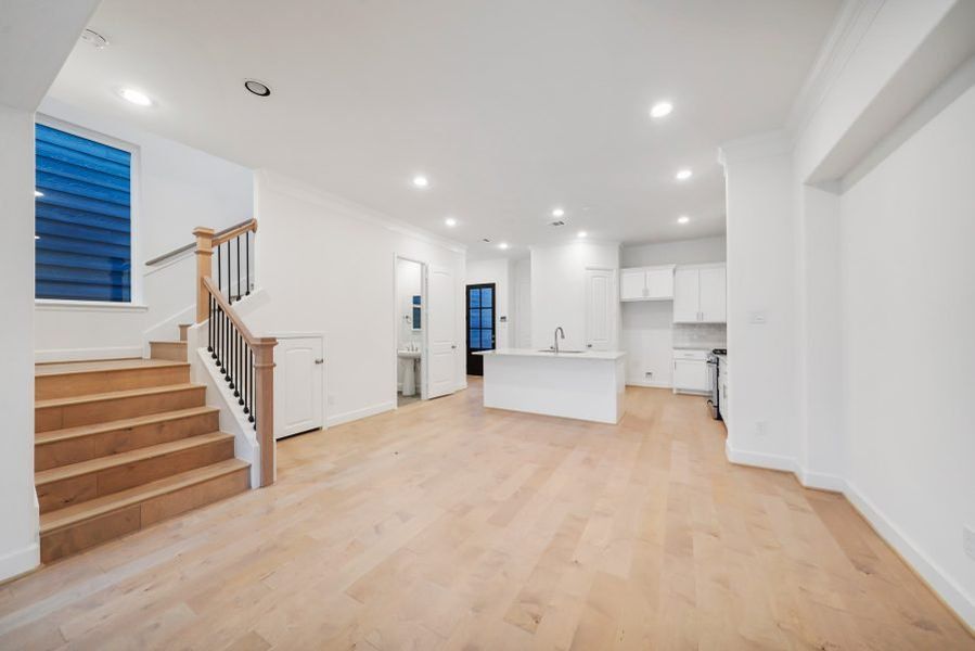 Representative furnished interior of a home built from the Geneva by Sandcastle Homes in Sunset Heights, Houston (Image 10). Representative furnished interior of a home built from the Geneva by Sandcastle Homes in Sunset Heights, Houston (Image 10).