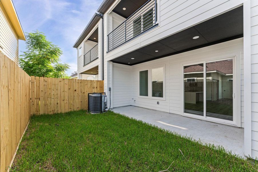 Exterior details and patio area of a home in , Houston (Image 3). Exterior details and patio area of a home in , Houston (Image 3).