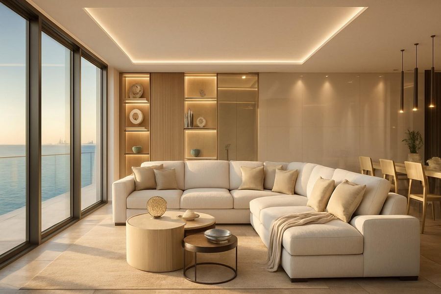 Furnished interior view inside a new home in , Hollywood (Image 20).