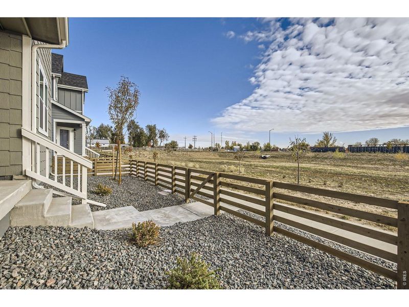 Exterior details and patio area of a home in Waterfield, Fort Collins (Image 20).