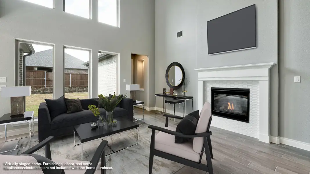 Furnished interior view inside a new home in Parmer Ranch, Georgetown (Image 4).