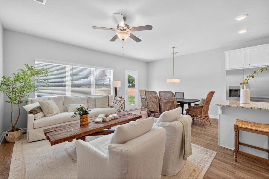 Furnished interior view inside a new home in The Reserve At Clock Tower, Douglasville (Image 8).
