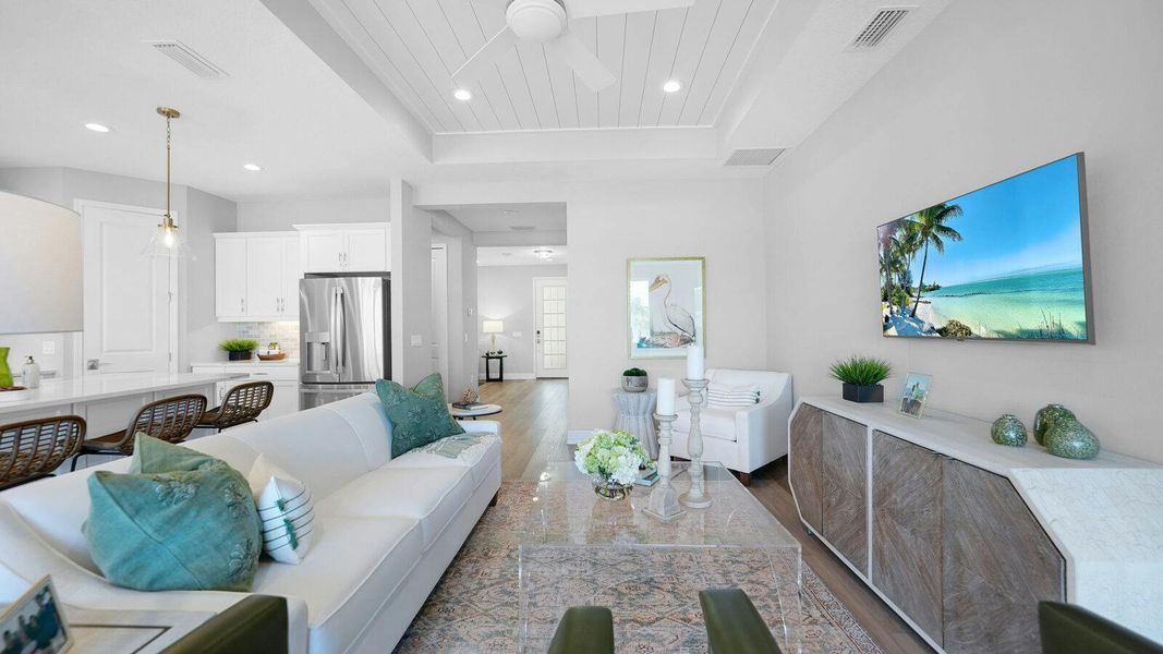 Furnished interior view inside a new home in Wildleaf Real Estate and Homes for Sale in Parrish, FL - Neal Communities, Parrish (Image 8).