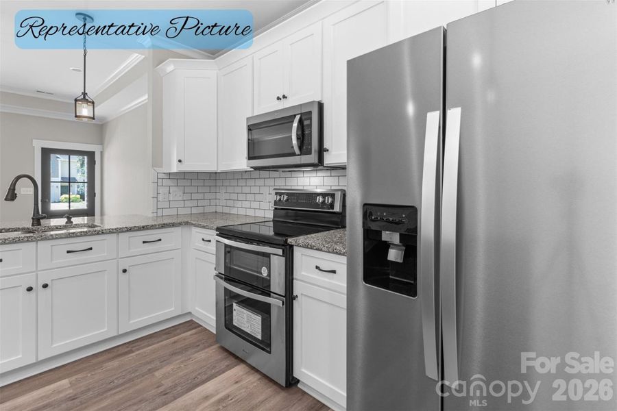 Furnished interior view inside a new home in , Albemarle (Image 8).