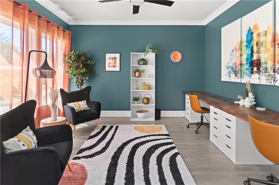 Furnished interior view inside a new home in , Snellville (Image 12).