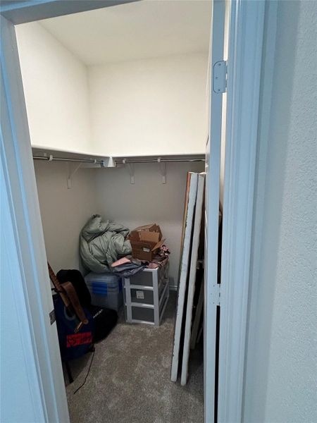 Generous walk-in closet in secondary bedroom Generous walk-in closet in secondary bedroom