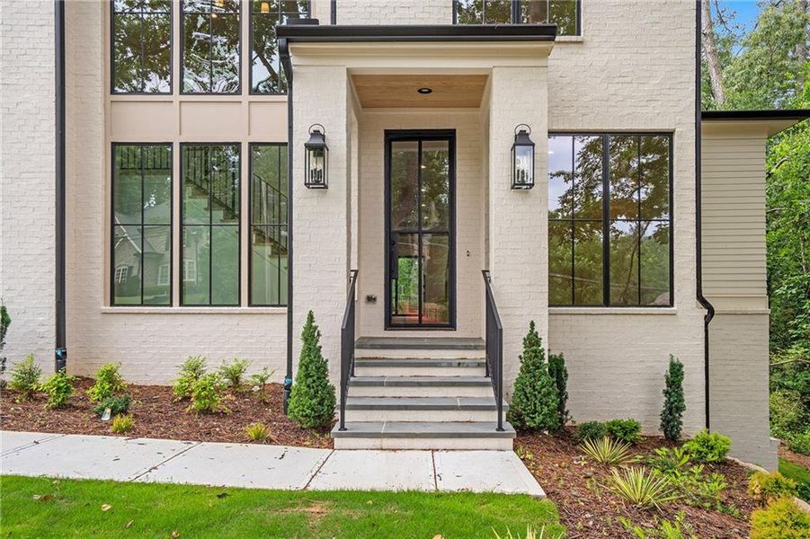 Exterior details and patio area of a home in , Atlanta (Image 3). Exterior details and patio area of a home in , Atlanta (Image 3).