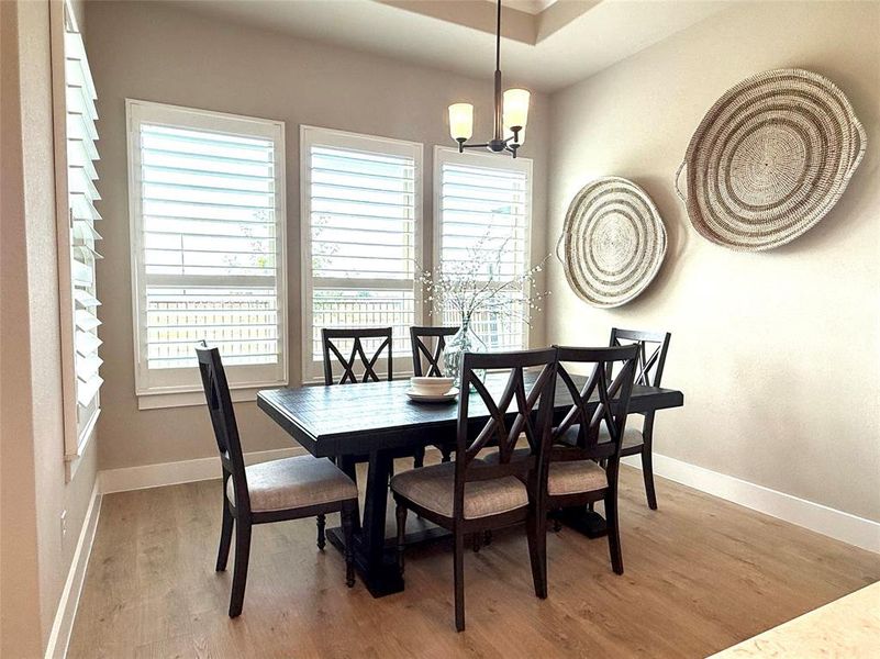 Furnished interior view inside a new home in Ladera at the Reserve, Mansfield (Image 26).