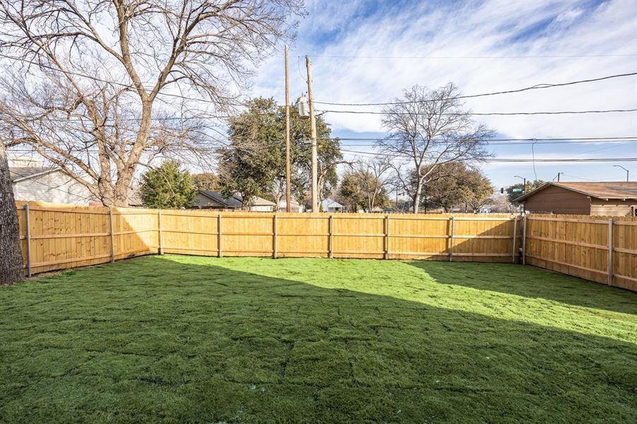 Exterior details and patio area of a home in , Fort Worth (Image 27). Exterior details and patio area of a home in , Fort Worth (Image 27).