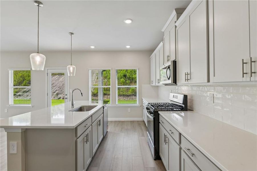 Furnished interior view inside a new home in Preserve at Mountain Creek, Pendergrass (Image 7).