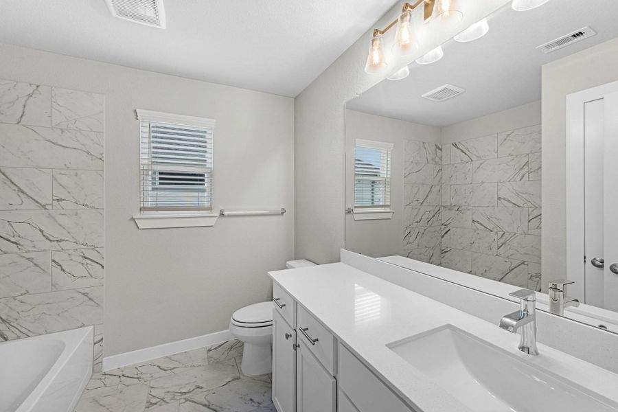 Furnished interior view inside a new home in Briarwood Crossing, Rosenberg (Image 14). Furnished interior view inside a new home in Briarwood Crossing, Rosenberg (Image 14).