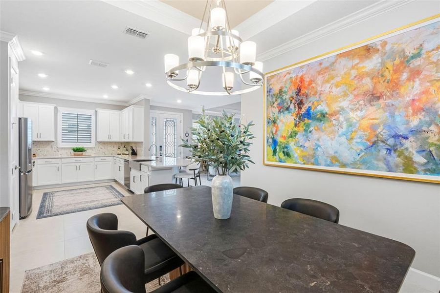 Furnished interior view inside a new home in Esplanade at Wiregrass Ranch, Wesley Chapel (Image 14).
