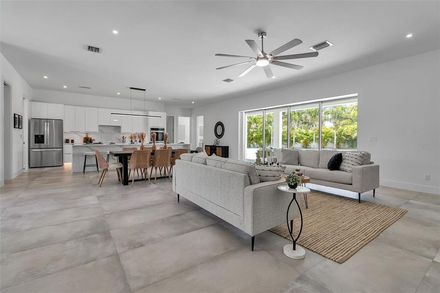 Furnished interior view inside a new home in , Sarasota (Image 43).