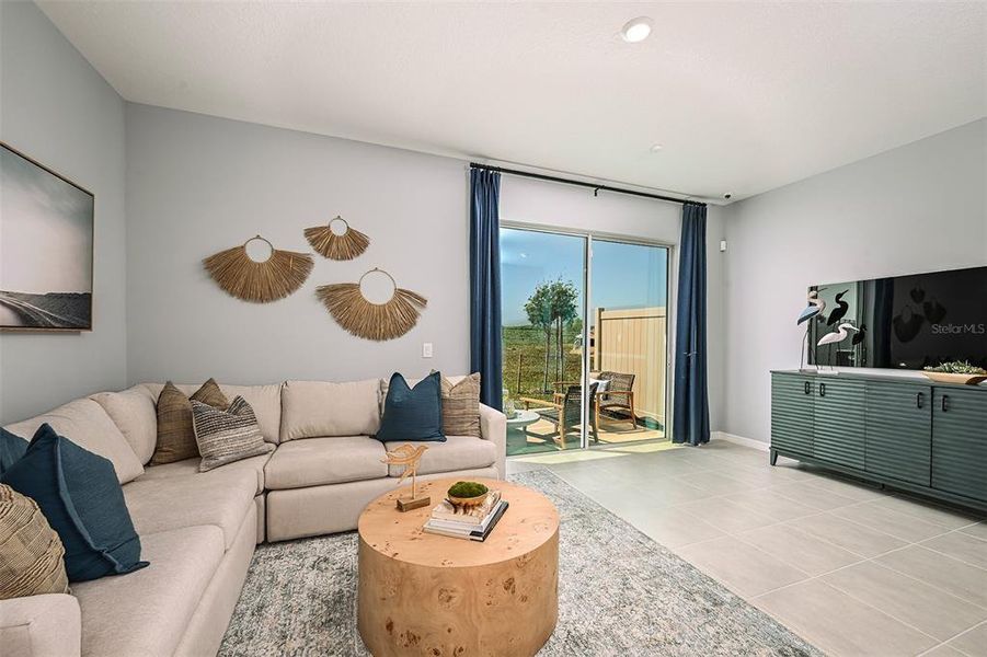 Furnished interior view inside a new home in Waterstone, Groveland (Image 19). Furnished interior view inside a new home in Waterstone, Groveland (Image 19).