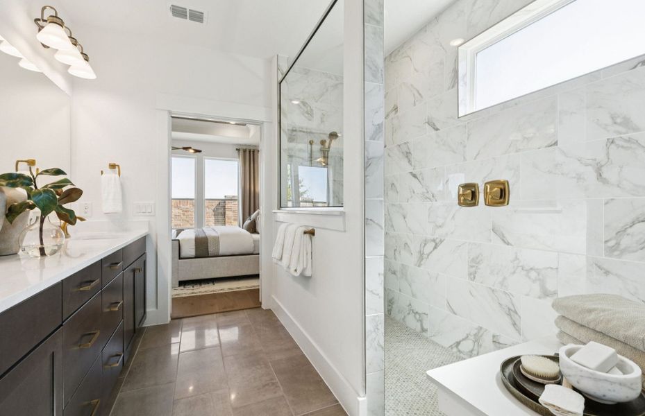 Furnished interior view inside a new home in Whitewing Trails, Princeton (Image 6).