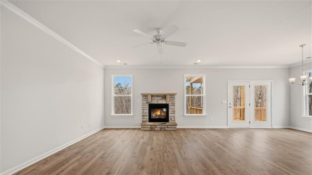 Spacious, unfurnished interior of a new home in The Gates at Pates Creek, Hampton (Image 17).