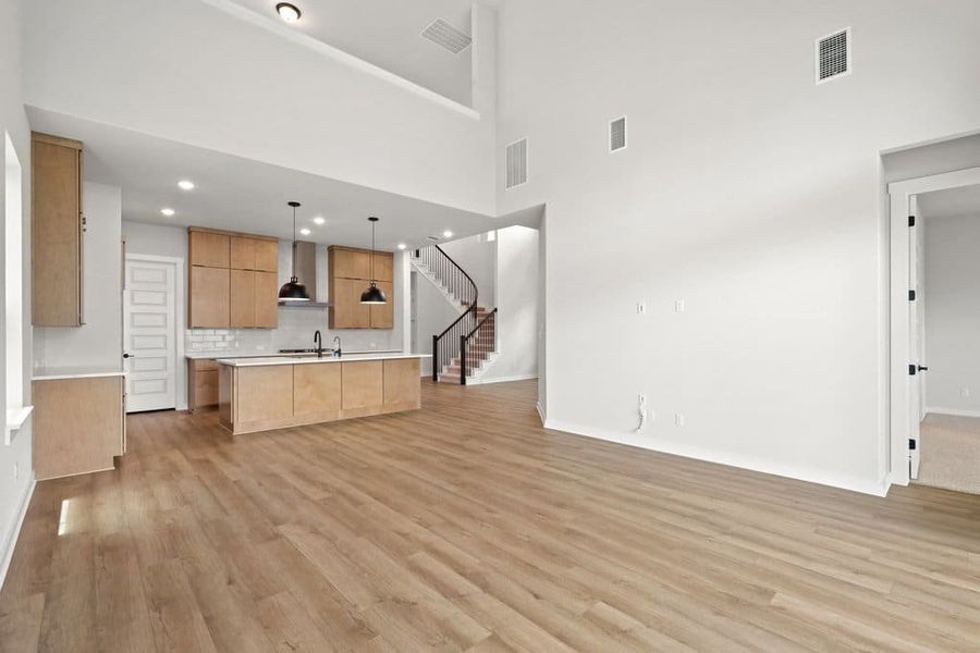 Spacious, unfurnished interior of a new home in Lariat, Liberty Hill (Image 19). Spacious, unfurnished interior of a new home in Lariat, Liberty Hill (Image 19).