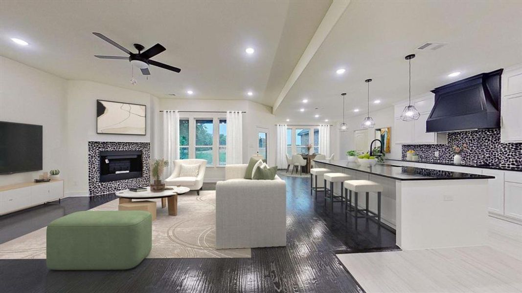 Furnished interior view inside a new home in , Wills Point (Image 7).