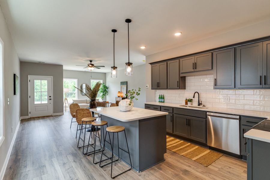 Representative furnished interior of a home built from the Gayle by Parkside Builders in The Parks of Mill Town, Chattanooga (Image 11).