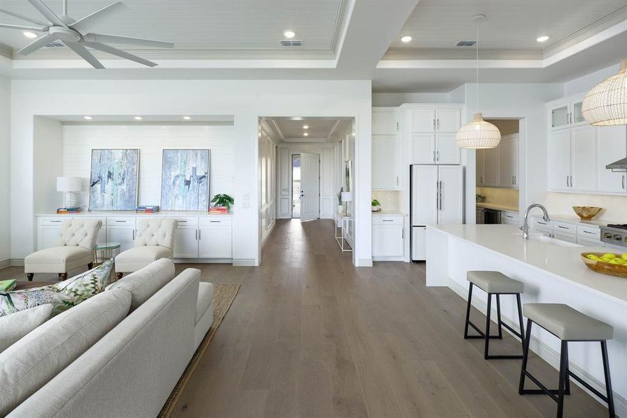 Furnished interior view inside a new home in Robson Ranch Texas, Denton (Image 21). Furnished interior view inside a new home in Robson Ranch Texas, Denton (Image 21).