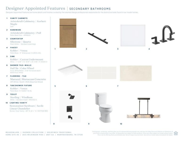 Sample of building materials used in homes in Meadowlark, Murfreesboro (Image 11). Sample of building materials used in homes in Meadowlark, Murfreesboro (Image 11).