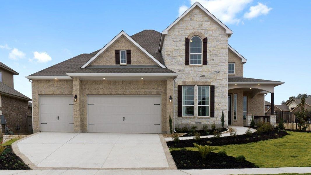 Representative exterior photo of a completed home built from the Artesia by CastleRock Communities in Solterra, Mesquite, TX (Image 23).