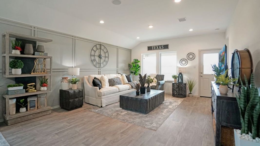 Representative furnished interior of a home built from the GAVEN by D.R. Horton in Westward Pointe, Sealy (Image 7).
