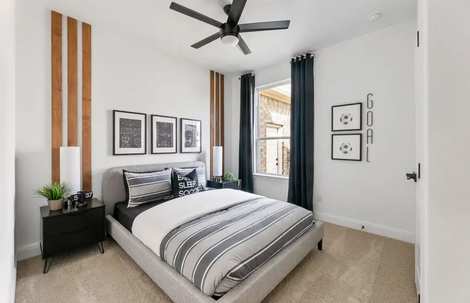 Furnished interior view inside a new home in Crosswinds, Kyle (Image 13).