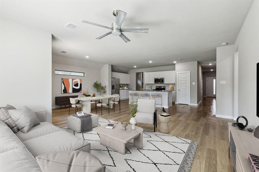 Open Floor Plan in the Heisman home plan by Trophy Signature Homes – REPRESENTATIVE PHOTO Open Floor Plan in the Heisman home plan by Trophy Signature Homes – REPRESENTATIVE PHOTO