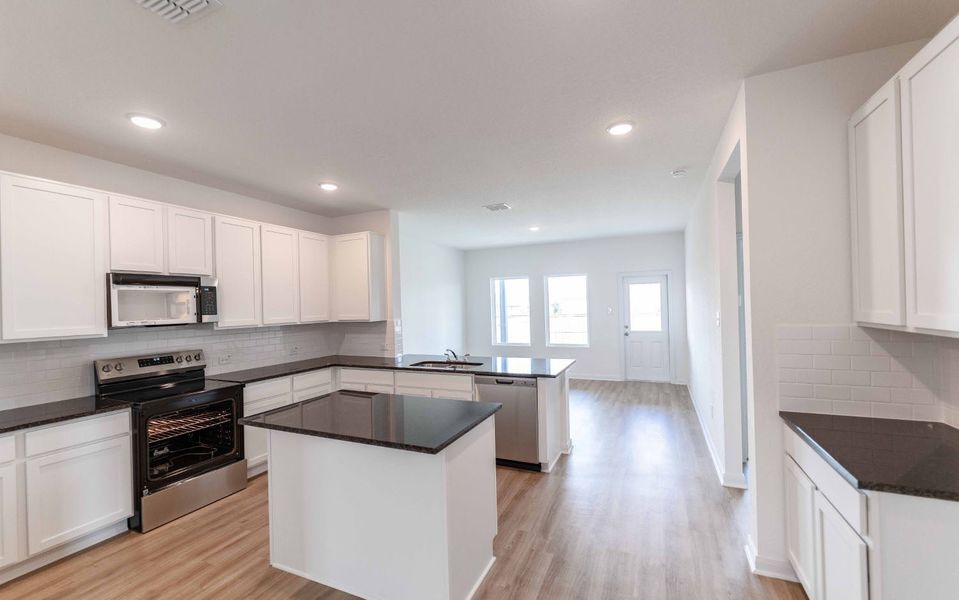 Furnished interior view inside a new home in Katzer Ranch, Converse (Image 4).