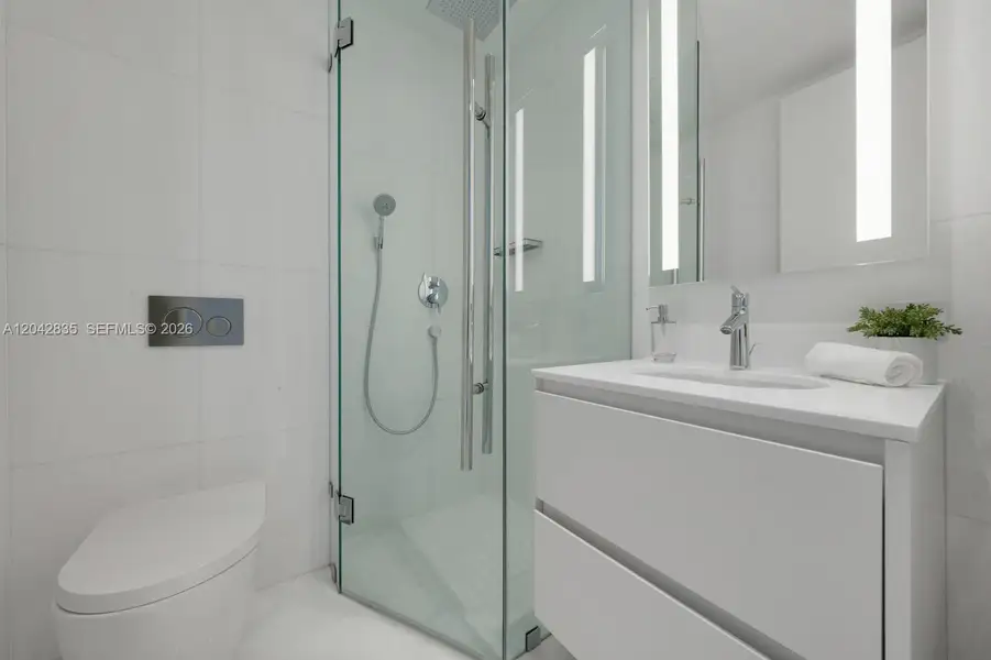 Furnished interior view inside a new home in Aston Martin Residences, Miami (Image 36).