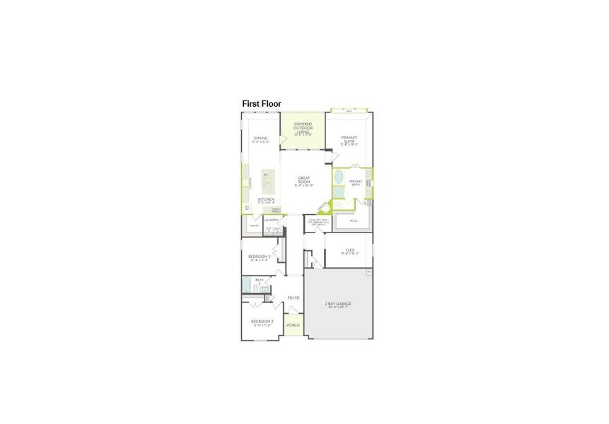 2D floor plan layout of this home in View at the Reserve, Mansfield, TX (Image 2). 2D floor plan layout of this home in View at the Reserve, Mansfield, TX (Image 2).