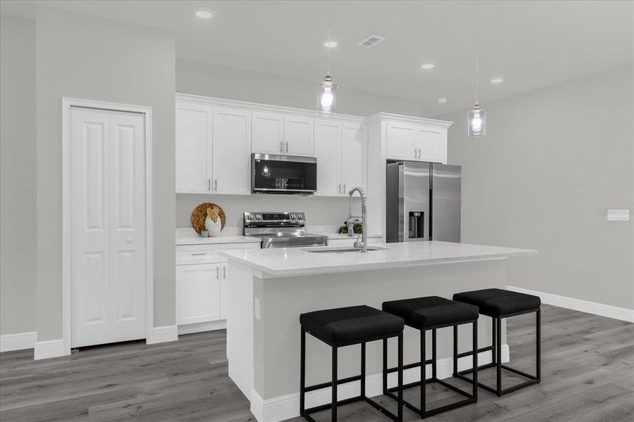 Furnished interior view inside a new home in , Dunnellon (Image 16).