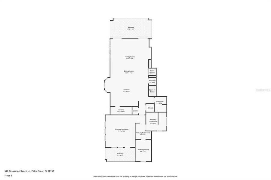 2D floor plan layout of this home in , Palm Coast, FL (Image 6).