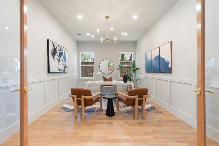 Furnished interior view inside a new home in , Dallas (Image 6).