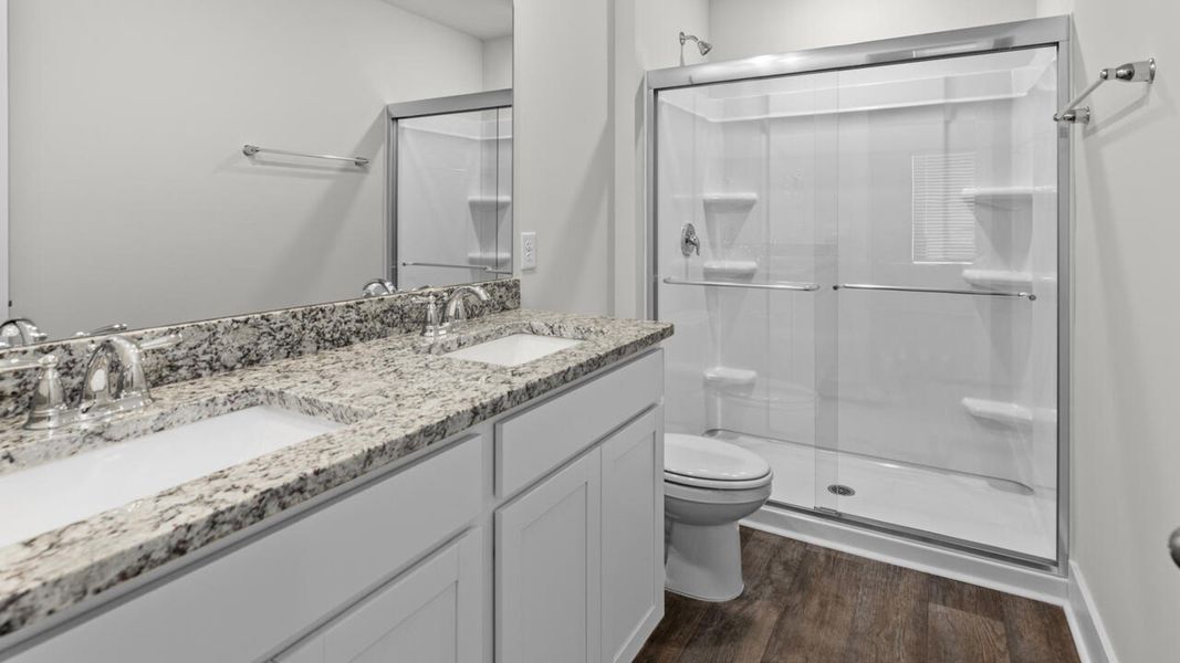 Furnished interior view inside a new home in Townes at Seabrooke, Leland (Image 10).